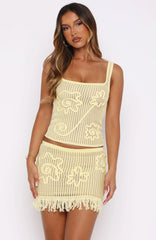 Living Loud Knit Top Lemon