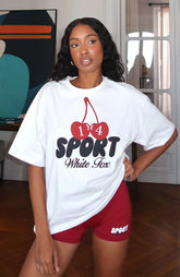 Club 14 Peyton Oversized Tee White