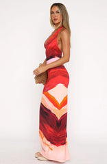 Kiwi Kisses Maxi Dress Sunset Petal