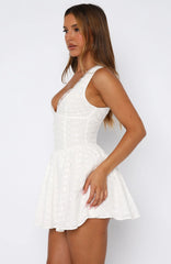 Tell Me Again Mini Dress White