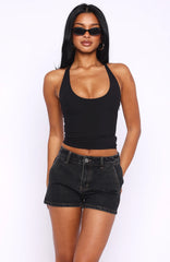 Sunbliss Halter Top Black