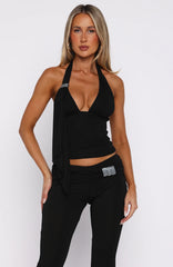 If You Need My Love Top Black