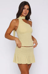 Big Deposits Halter Top Pistachio