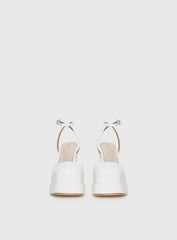 Alto Platform Heels Matte White