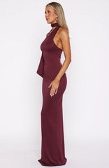 Sugar High Maxi Dress Burgundy
