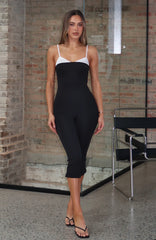 Come Back For Me Capri Jumpsuit Black