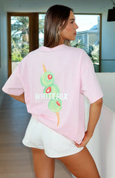 Non Negotiable Oversized Tee Pink