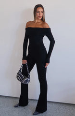 For The Girls Long Sleeve Jumpsuit Black