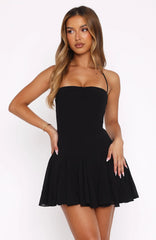 Think I'm In Love Mini Dress Black
