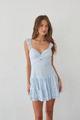 Liliana Eyelet Lace Mini Dress