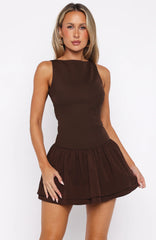 Good Girl Mini Dress Chocolate