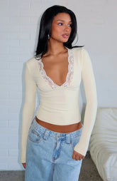 Knew That All Along Long Sleeve Top Lemon