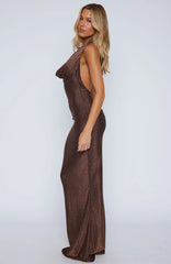 Hide Your Flaws Maxi Dress Bronze