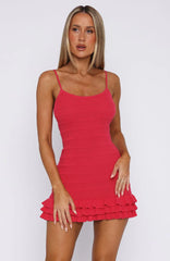 Cute Thing Knit Mini Dress Raspberry Pink