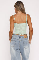 Sweet Sensation Cami Top Green