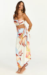 Robyn Maxi Dress - Square Neck Side Ruched Cut Out Dress in Cornflower Blue