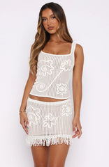 Living Loud Knit Top Off White