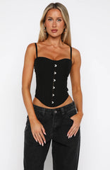 Lost In Paris Bustier Black