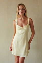 Lizzy Front Twist Tie Back Mini Dress