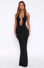 Never Be Friends Maxi Dress Black