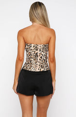 I Want Adventure Strapless Bustier Kalahari Desert