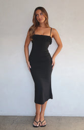 I'm Your Favourite Midi Dress Black