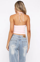 Timing Is Right Halter Top Pink