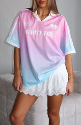 Staying With You Oversized Jersey Pink/Blue