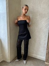 Peru Lace Pants Black