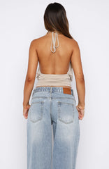 Love Everywhere Halter Top Stone
