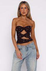 Taking What's Mine Strapless Top Plum