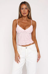 Sweet Sensation Cami Top Pink
