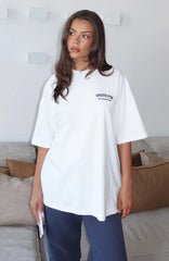 Can't Miss It Oversized Tee White