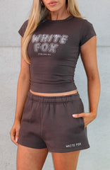 Forever Is Ours Baby Tee Charcoal