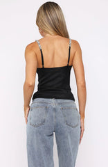 Veiled Passion Bustier Black