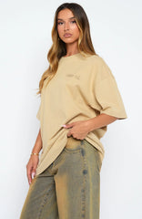 Creative Studios Oversized Tee Oatmeal