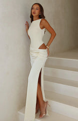 Moonlight Muse Maxi Dress Lemon