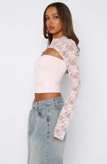 Devoted Love Long Sleeve Top Baby Pink