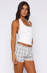 The Fast Life Halter Top White