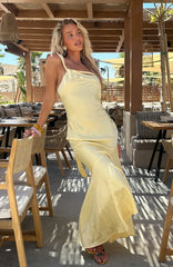Miss Those Days Maxi Dress Lemon