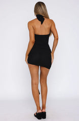 Mykonos Moonlight Mini Dress Black