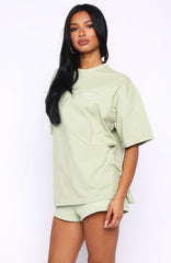 Can't Miss It Oversized Tee Sage
