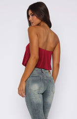 Meant To Amaze Strapless Top Berry