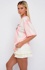 Let's Just Leave Oversized Jersey Pink/Cream