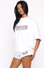 Standing My Ground Oversized Tee White