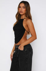 Everlasting Halter Top Black