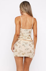 Desert Sky Beaded Top Champagne