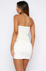 Camp Crush Strapless Bustier Cream/Black Polka Dot