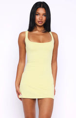 Can't Control It Mini Dress Chartreuse