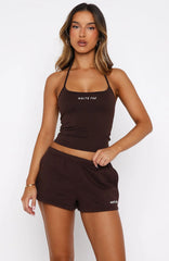 Test Drive Halter Top Chocolate